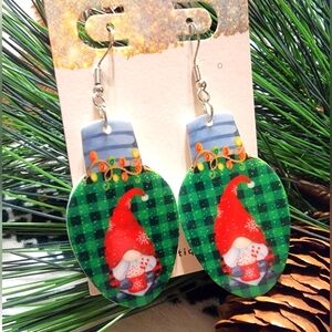 Set of 2 Gnome Christmas earrings